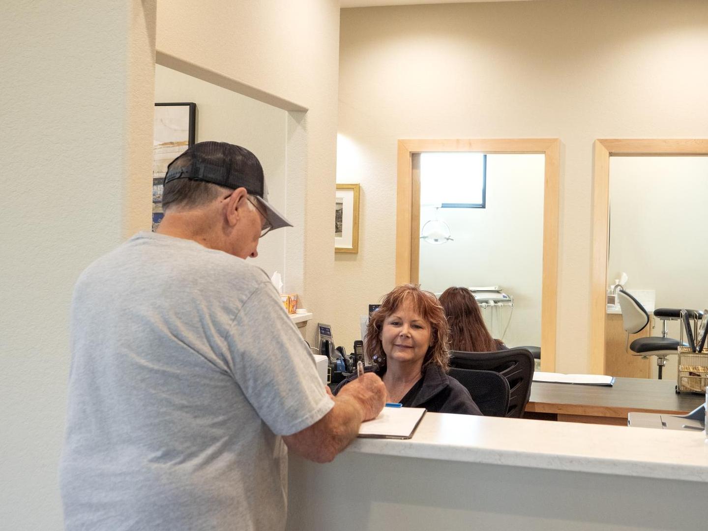 Happy Patient with Dentures